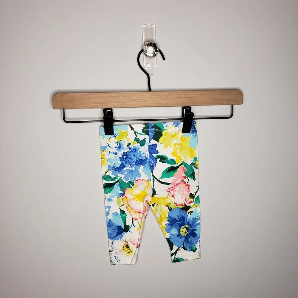 NWT Ralph Lauren 3 Months Baby Girl Bright & Colorful Floral Leggings